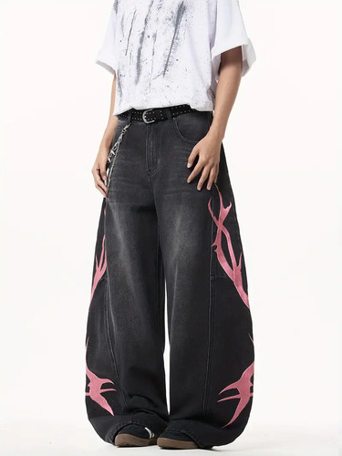 Weite jeans mit - mit, rissen