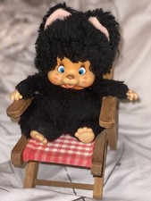 MONCHHICHI Freund Kätzchen NYAMY Monchichi Katze + Möbelstück Rarität Nyami w209