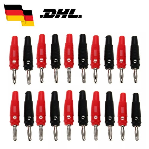 20x bananenstecker schraubbar - bananenstecker,