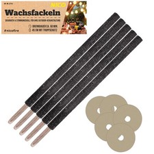 Wachsfackeln stück cm - wachsfackeln, 45
