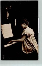 39164383 - Frau am Klavier Verlag NPG Oranotypie Serie 470-2 AK  Klavier Spinett