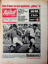 WM Heft Nr. 6 Der Fußball Sport zur Weltmeisterschaft 1962 Chile Heft  WM 62