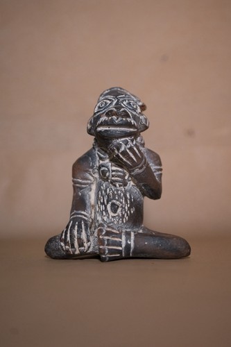 Kleine tonfigur afrikanische - tonfigur, |