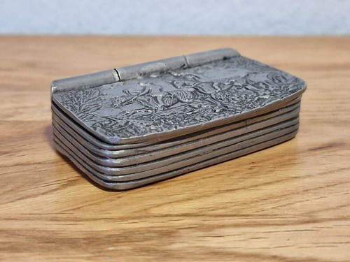 Vintage zinn dose - vintage, pillendose