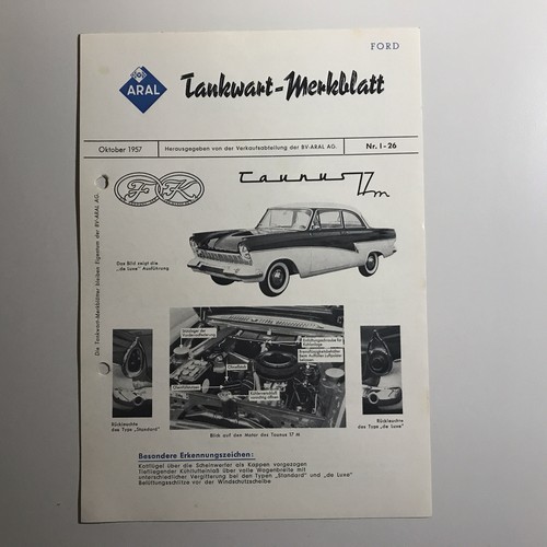 Aral tankwart merkblatt zum - tankwart,
