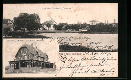 Lübeck schlutup gasthaus - ak,
