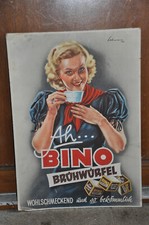 Altes Reklameschild 50er J.Bino Brühwürfel,Krämerladen,Tante Emma Laden,Retro