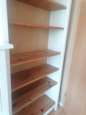 Ikea Hemnes Bücherregal weiß Naturholz