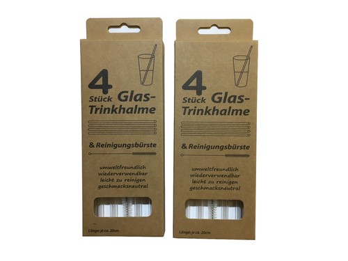 Glas strohhalme trinkhalme - glas,