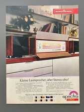 Nordmende Spectra Lautsprecher retro HiFi Stereo 1968 Vintage Ad Werbung Reklame