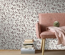 €1,31qm  1 Ro. Erismann 6333-16 Vintage Ranken floral weißgrau silber weinrot