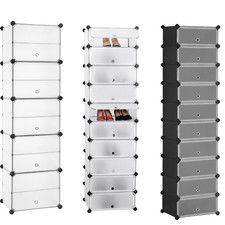 Schuhregal Kleiderschrank Kunststoff Standregal  Badregal Aufbewahrung Schrank