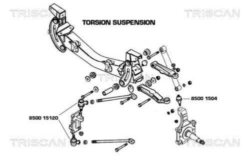 Triscan traggelenk für iveco - für,