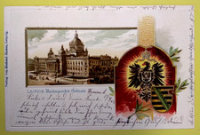 AK Leipzig - Litho Prägekarte