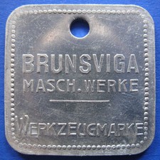alte WERTMARKE BRAUNSCHWEIG Brunsvica Masch.Werke Werkzeugmarke Menzel nicht!