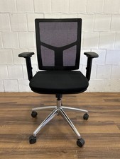 Inwerk Bürodrehstuhl ergonomisch Netzrücken Armlehnen schwarz Alu