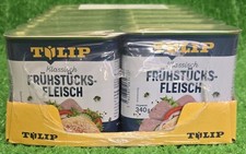 (9,80€/kg) 12 Dosen Tulip FRÜHSTÜCKSFLEISCH (12x340g) Wurstkonserven Versand 0€