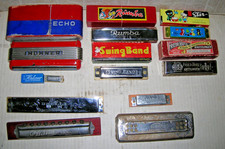 10 alte Mundharmonika 6 in original Schachteln aus Speicherfund