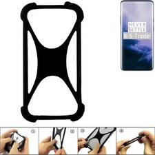 Bumper für OnePlus 7T Pro Silikon Hülle Softcase Stoßschutz Kantenschutz Schu