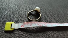 Goldring mit Perle 8mm, 333er