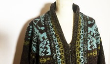 KOOI Herren Norweger Strickjacke, Pullover, 80% Lammwolle, Gr. L, 42 **NEU!**