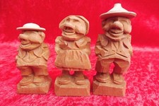 Holzfiguren ,  Holz geschnitzt , Südtirol , 3 schöne ,kleine Figuren