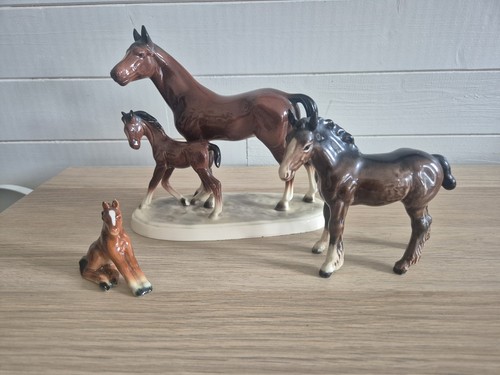 Vintage pferde figuren - vintage,