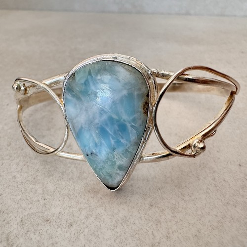 Larimar armreif aus 925er - larimar-armreif,