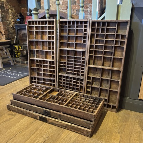 Vintage holz drucker tablett - holz,