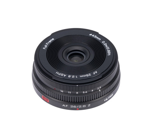 Viltrox 26mm 8 evo - 26mm, f2.8