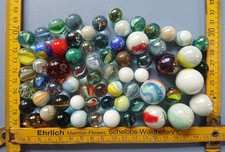 Konvolut alte Murmeln Klicker Schusser Märbeln Glasmurmeln Thüringen Lauscha