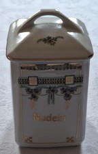 Aufbewahrungsbehälter Nudeln - Keramikdose mit Deckel - Landhausstil