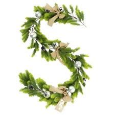 2 Meter Simulation Rattan Weihnachtsdeko für Theke und Esstisch