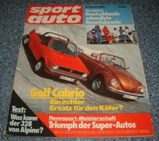 Sport Auto 4/79 VW Golf Cabrio