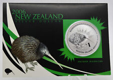 1 oz Silber KIWI 2006 in Blister 1 Dollar Neuseeland Coincard