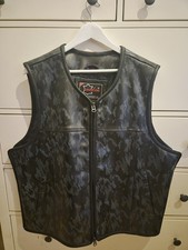 Motorrad Bikerweste Lederkutte Clubweste in Camouflage Gr.3XL neu ohne Etikett