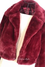 Kurze Kunstfelljacke/