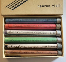 Haack Tintenminen - 6 Farben in Originalschachtel - 1,8 mm - 10 cm