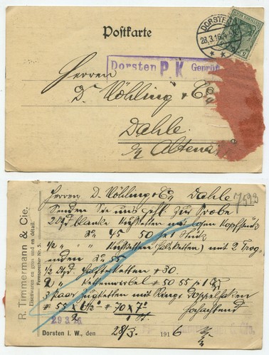 42139 postkarte dorsten - 42139-,