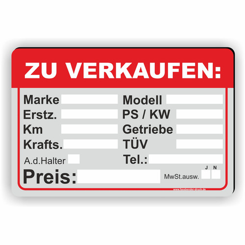Verkaufen kfz verkauf - zu,