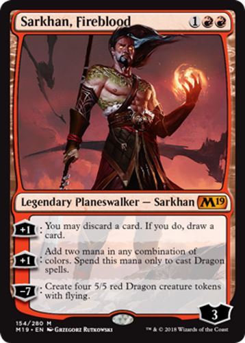 Sarkhan fireblood m19 - fireblood,,