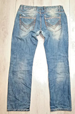 CIPO & BAXX KRASSE DENIM JEANS HERREN HOSE OLDSCHOOL USA NEW YORK TRENDY W33 L32