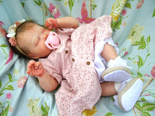 Reborn Neugeborenes Baby Mädchen Realborn Bryson 19" 5lb 8oz JosyNN Josy Neugeborenes Kinderzimmer