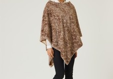 Poncho braun Einheitsgröße