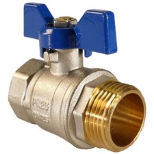 Messing Kugelhahn Flügelgriff