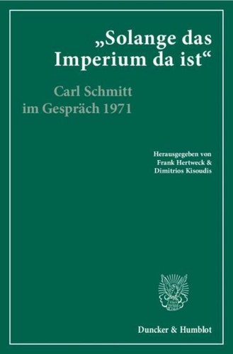 Carl schmitt solange das - schmitt, /