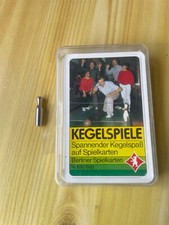 Kegelpin, Kegelpüppchen mit  Kegelspaß, Kegelspiele auf Spielkarten