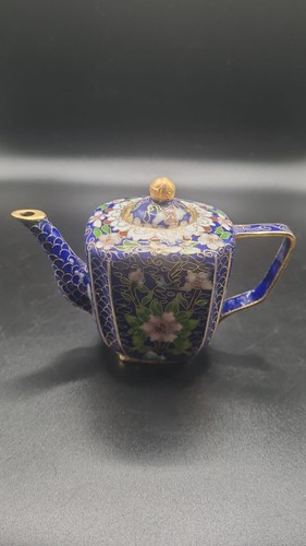 Cloisonne teekanne bunt deko - bunt,