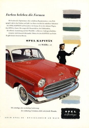 Opel katitän farben reklame - opel, &