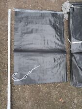 Neu 30 Stk. Sandsäcke Hochwasser 60x40 Schwarz mit Zugband Sandsack